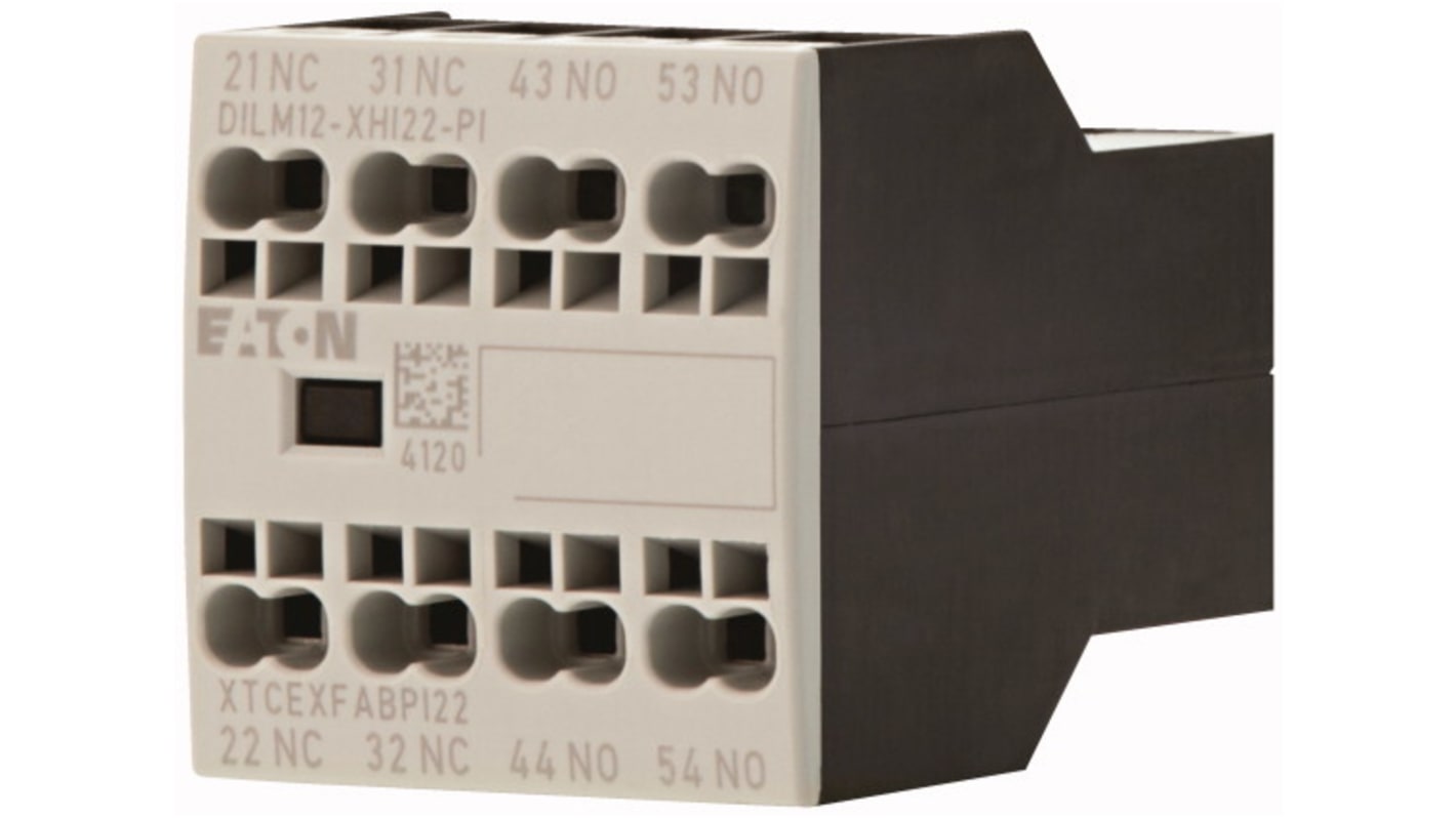 Eaton Auxiliary Contact, 4 Contact, 2 NC, 2 NO, Front Fixing