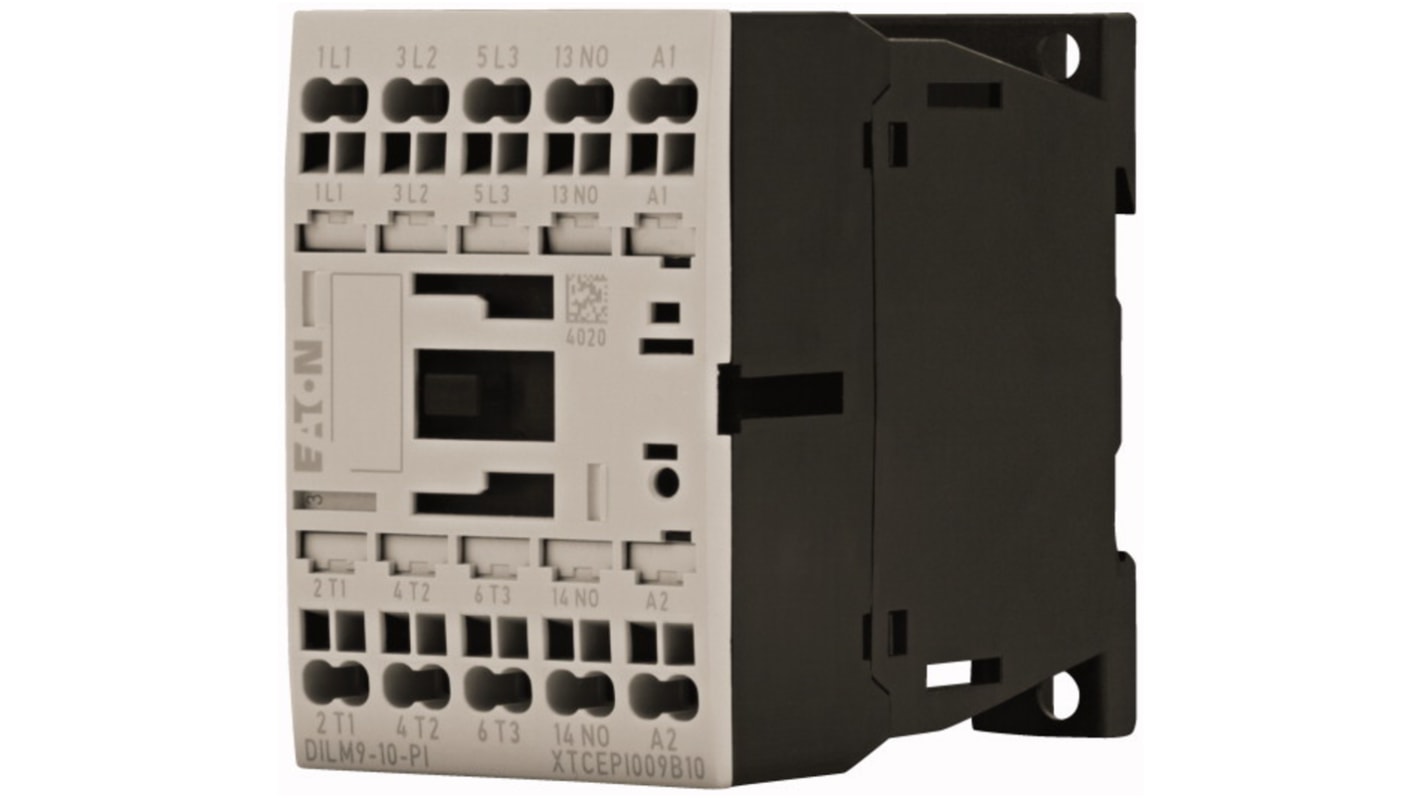 Eaton Contactors Contactor, 230 V ac Coil, 3-Pole, 9 A, 4 kW, 1 NO