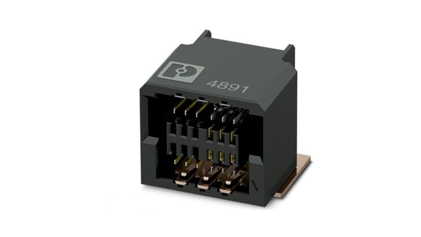 Phoenix Contact Surface Mount PCB Socket, 32-Contact, 2-Row, 0.8mm Pitch