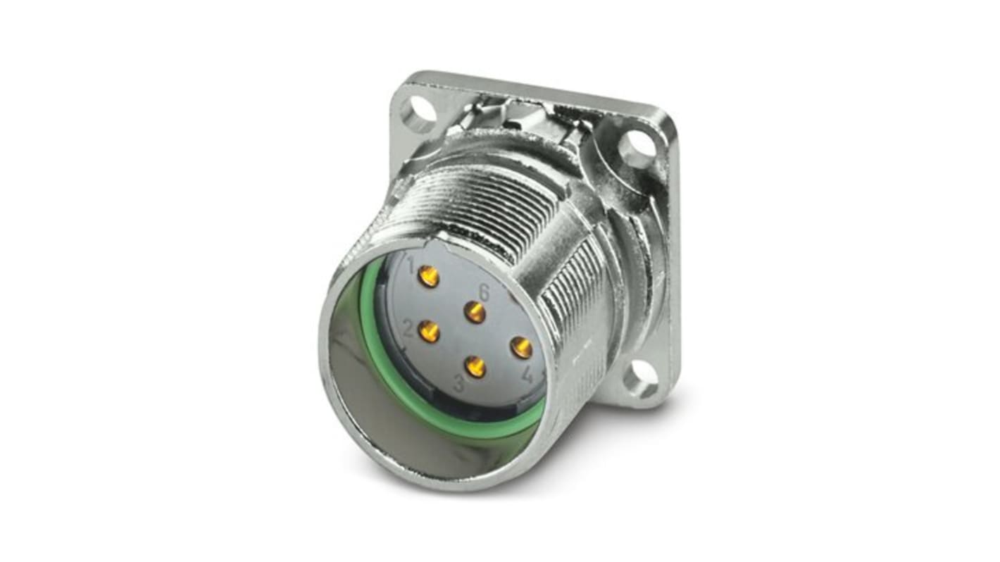 Phoenix Contact Circular Connector, 6 Contacts, Front Mount, M23 Connector, Socket, Female, IP66, IP68, IP69K, M23 PRO