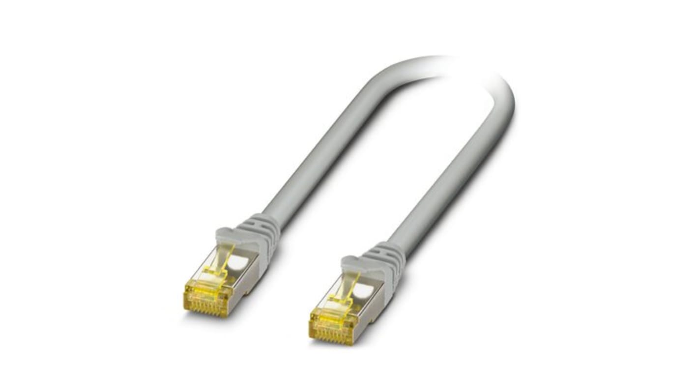 Phoenix Contact, 10m Cat6a, Grey RJ45 to Male RJ45 Male, Terminated