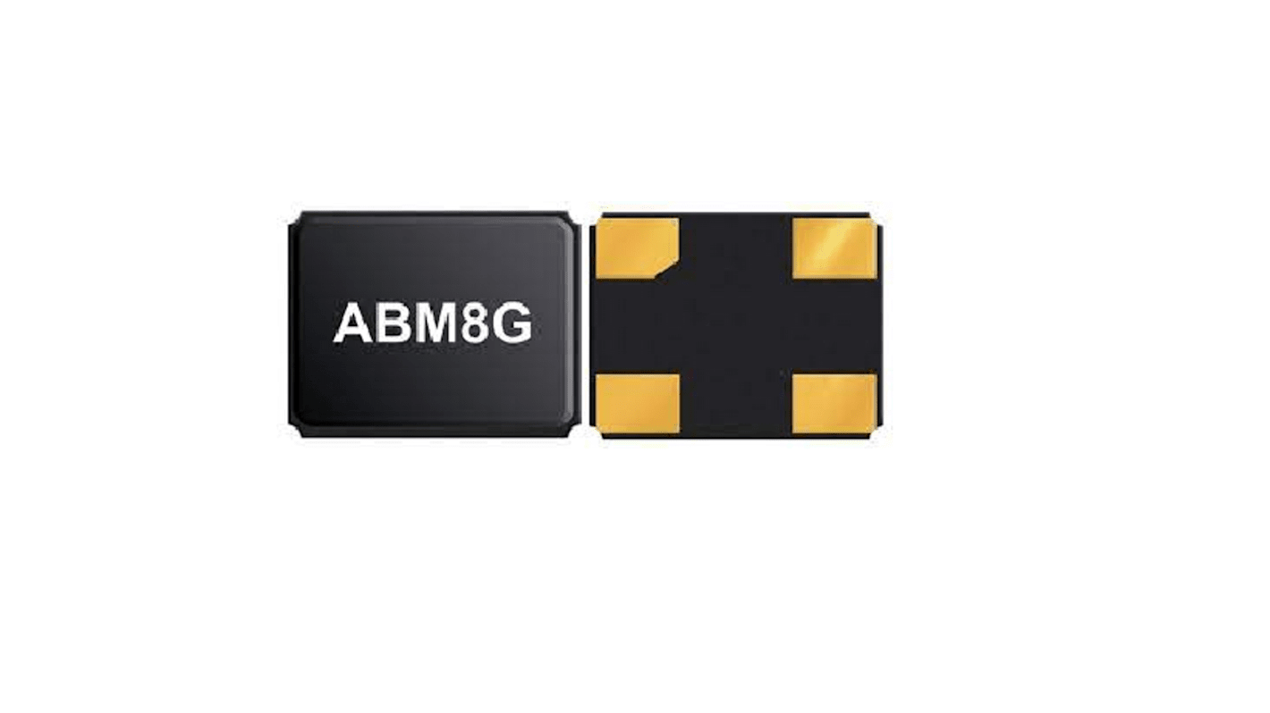 Abracon 12MHz Quarz, Oberflächenmontage, ±50ppm, 18pF, SMD, 4-Pin