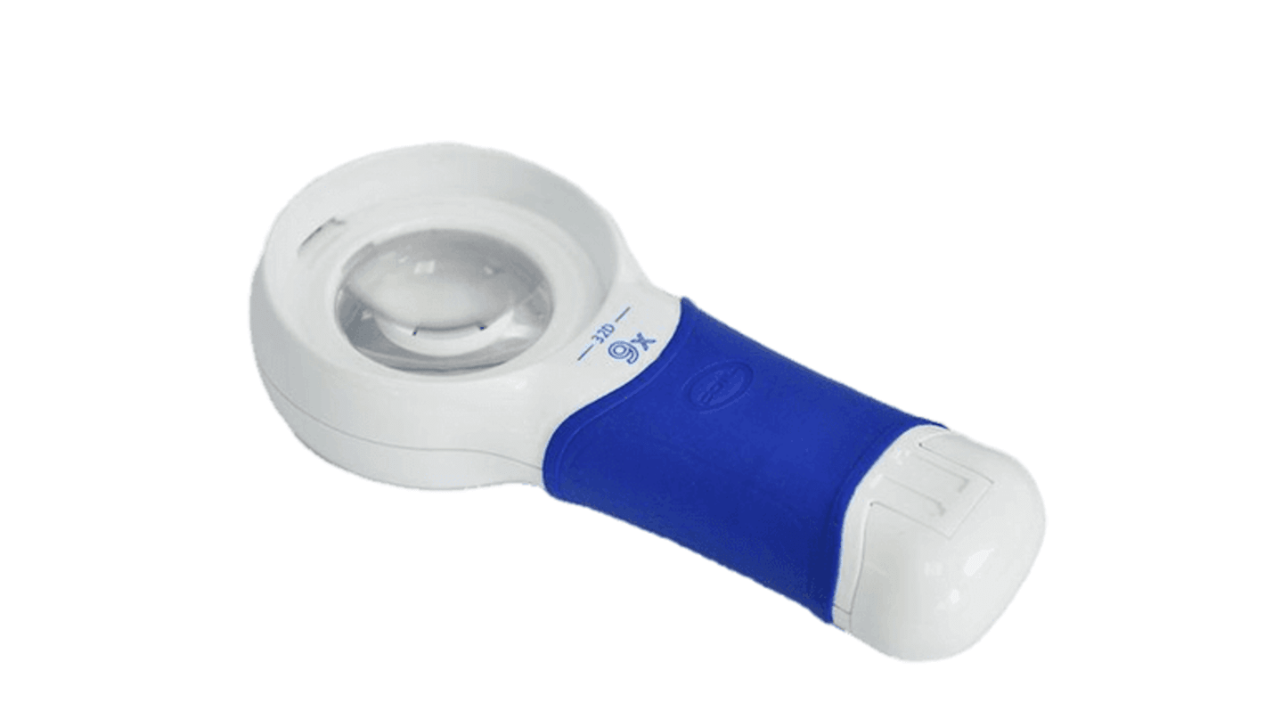 Coil Illuminated Handheld Magnifier, 9X x Magnification, 48mm Diameter