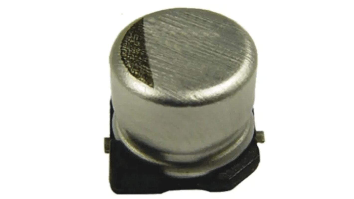 Panasonic 100μF Hybrid Hybrid Aluminum Electrolytic Capacitor 50V dc, Surface Mount - EEHZA1H101V