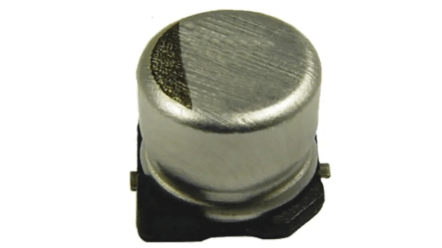 Panasonic ZA, SMD Hybrid  Alu Kondensator, Elko 100μF ±20% / 50V dc, Ø 10mm x 10.2mm, bis 105°C