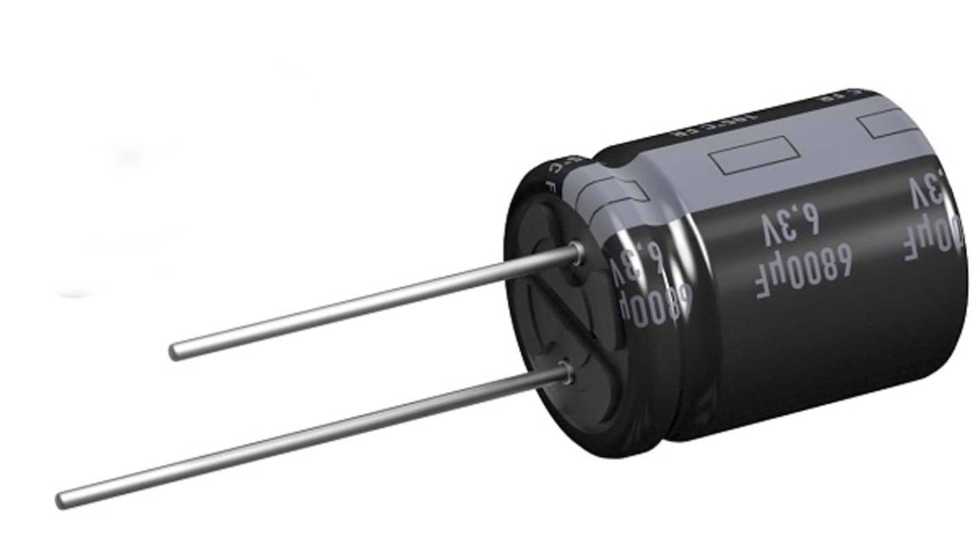 Panasonic 470μF Aluminium Electrolytic Capacitor 25V dc, Radial, Through Hole - EEUFR1E471LB