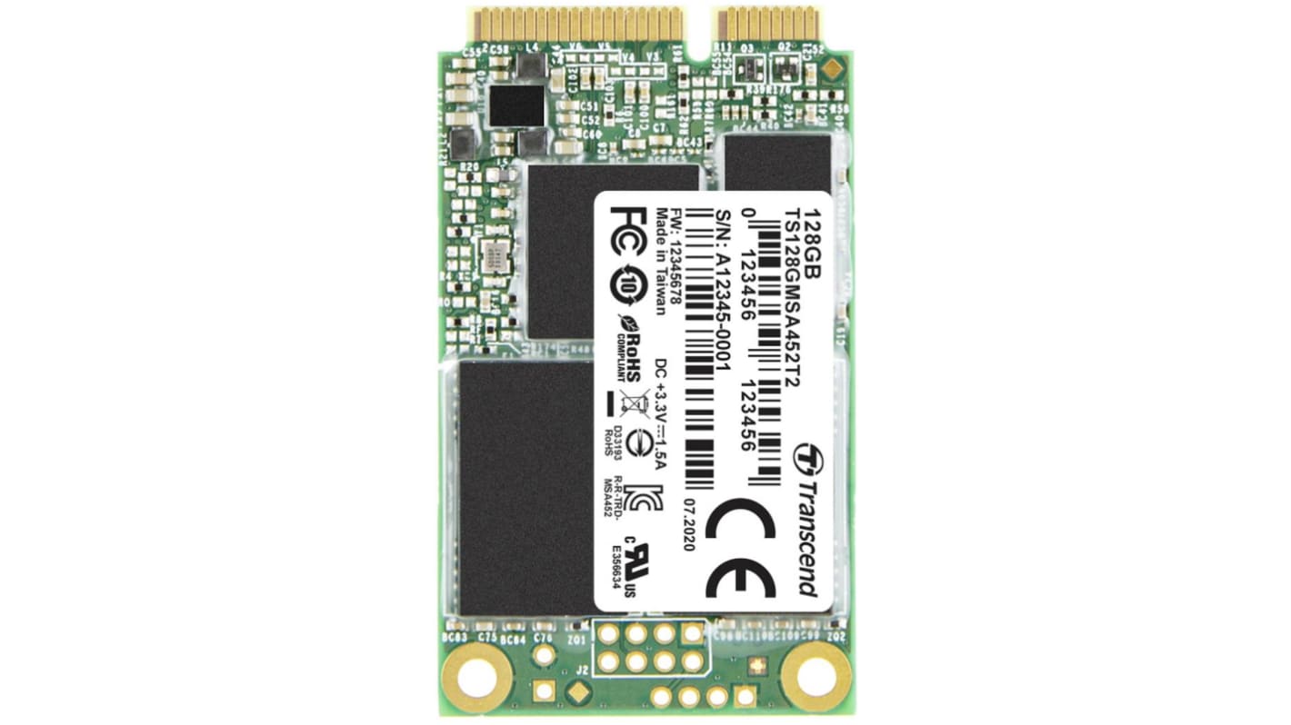 Transcend MSA452T2 mSATA 128 GB Internal SSD Hard Drive