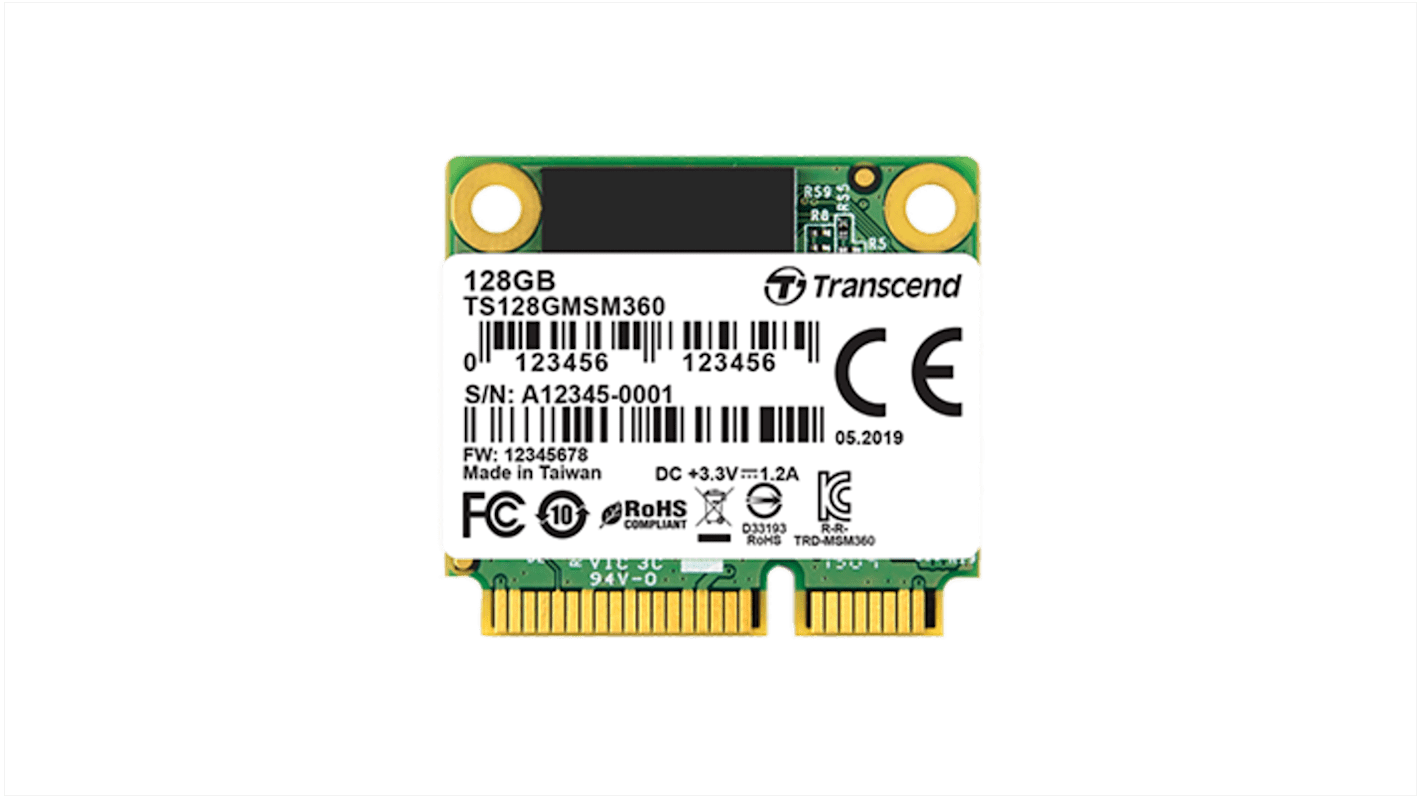 Transcend MSM360I mSata mini 128 GB Internal SSD Hard Drive