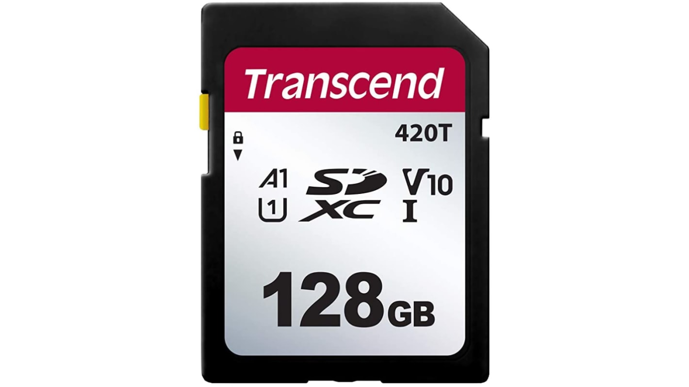 Transcend 128 GB SDXC SD Card, A1, U1, V10