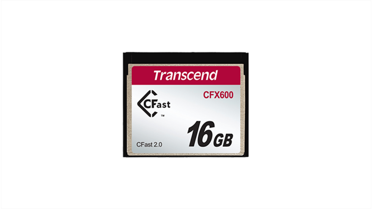 Transcend CFX600I, CFast-Karte, 16GB, MLC
