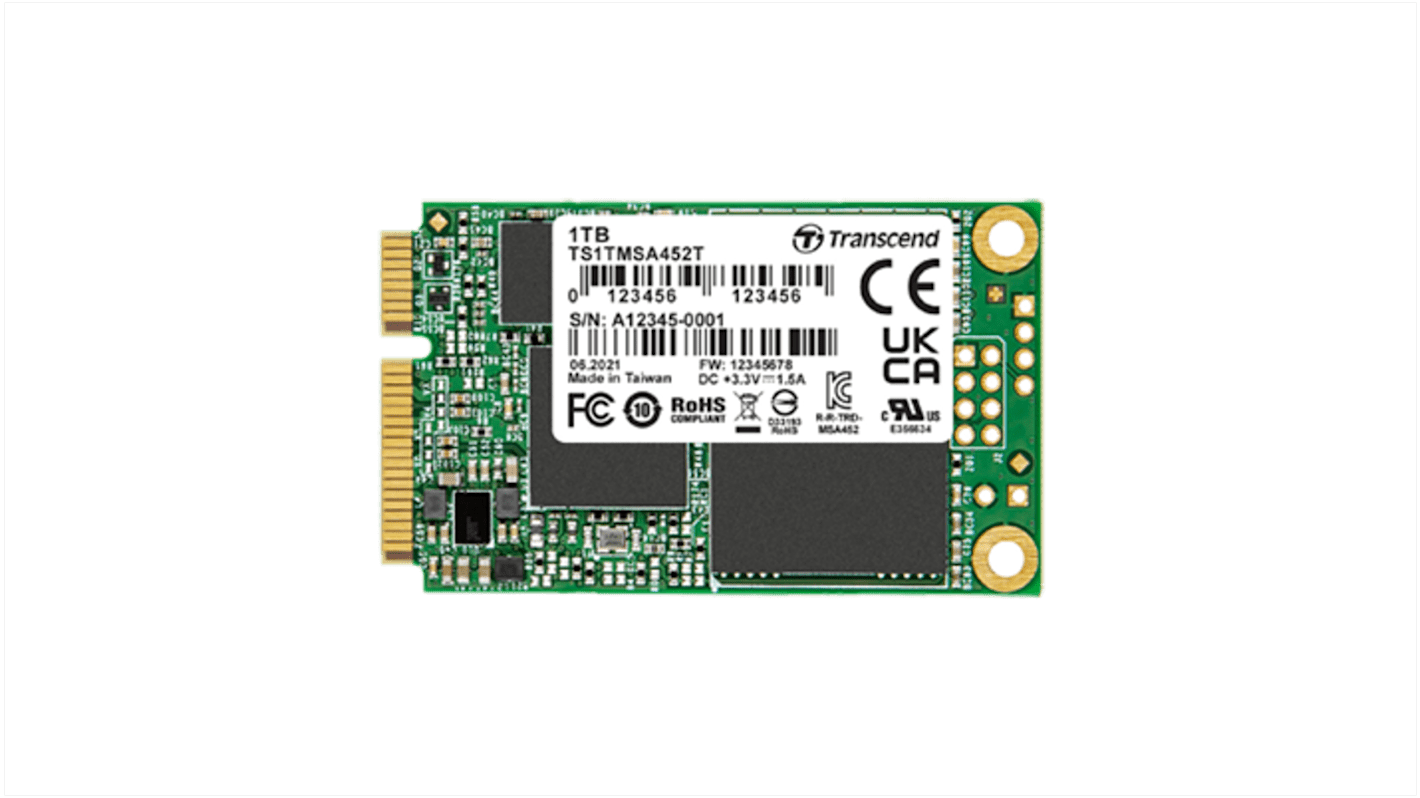 Transcend MSA452T-I mSATA 1 TB Internal SSD
