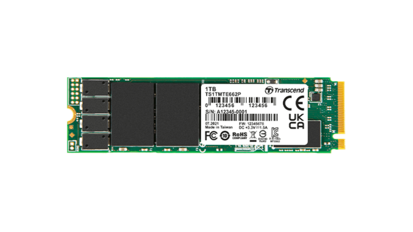 Transcend MTE662P M.2 1.024 TB Internal SSD Hard Drive