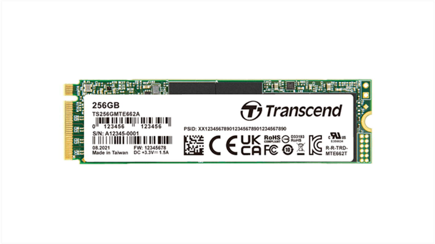 トランセンド SSD (ソリッドステートドライブ) 内蔵 256 GB NVMe PCIe Gen 3 x 4