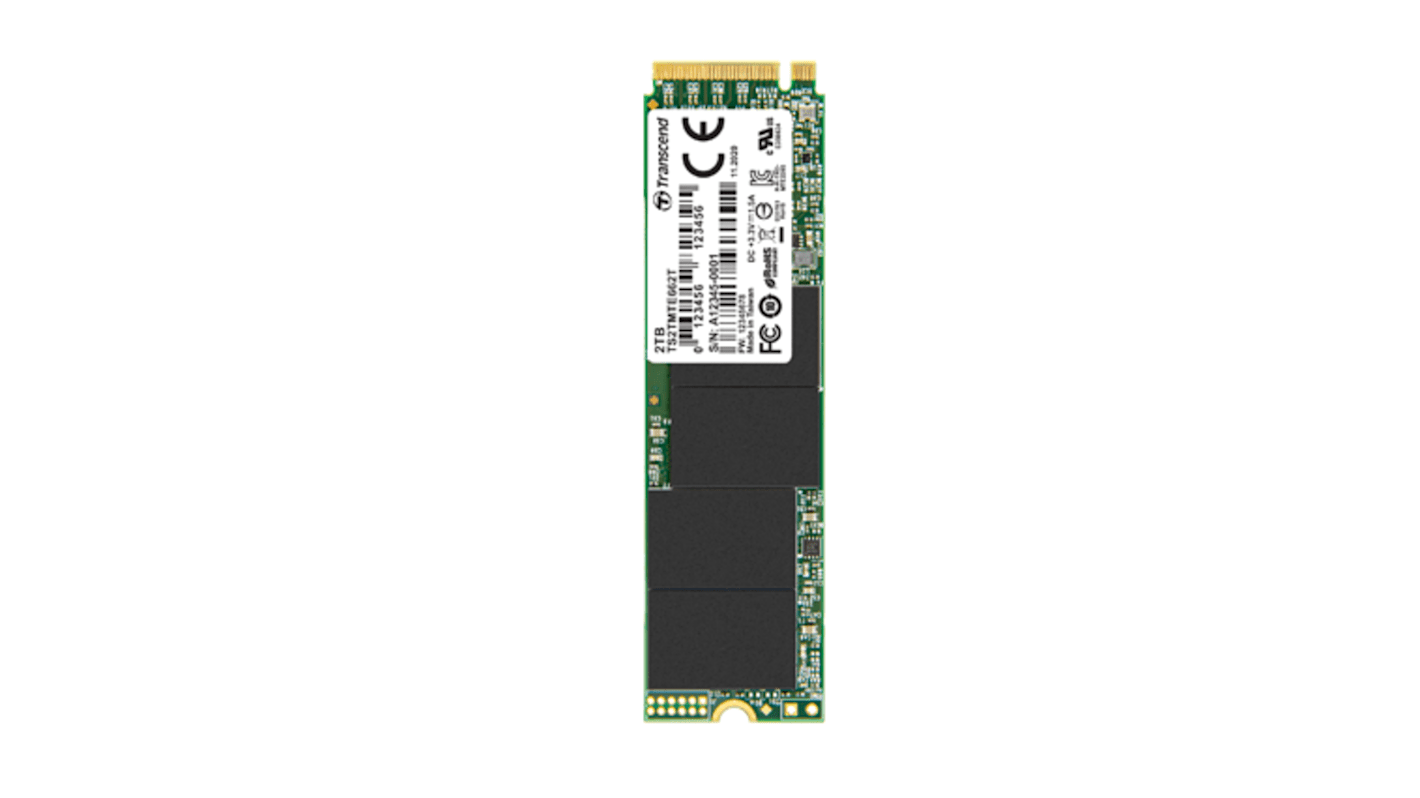 トランセンド ソリッドステートドライブ SSD 内蔵 2 TB NVMe PCIe Gen 3 x 4