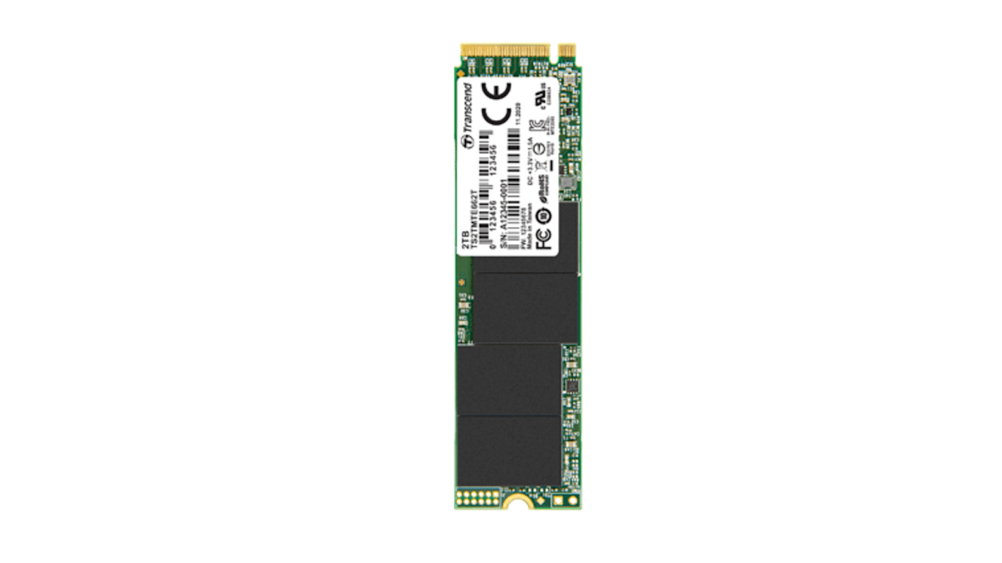 Transcend MTE662T-I M.2 2.048 TB Internal SSD Hard Drive