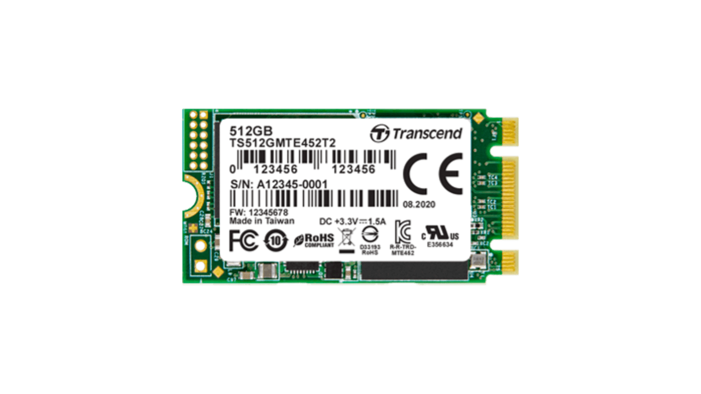 トランセンド ソリッドステートドライブ SSD 内蔵 512 GB PCIe NVMe Gen 3.0 x 2