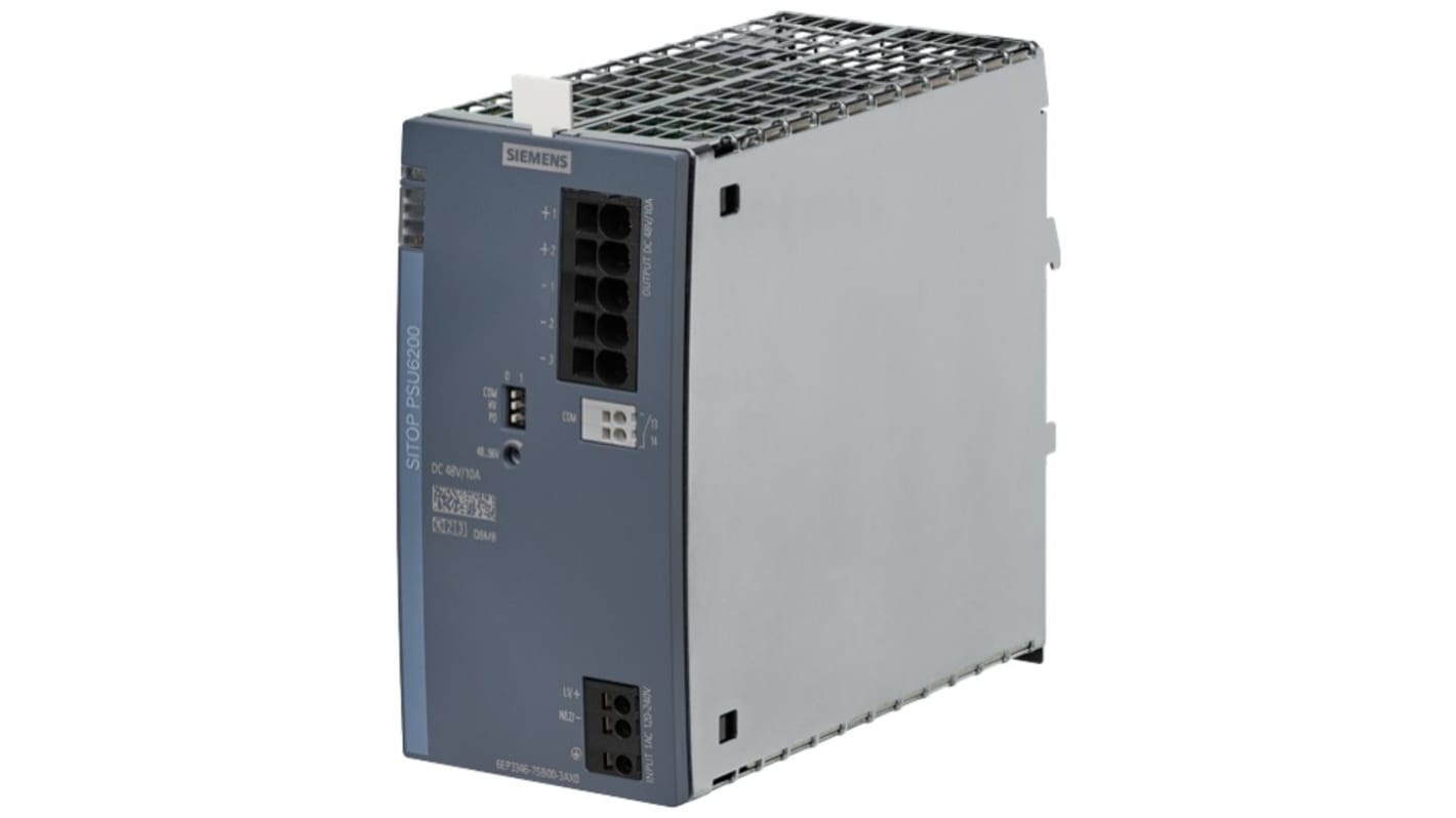 Siemens SITOP DIN-Schienen Netzteil Getaktet 48V dc / 10A 480W 120 → 240V ac