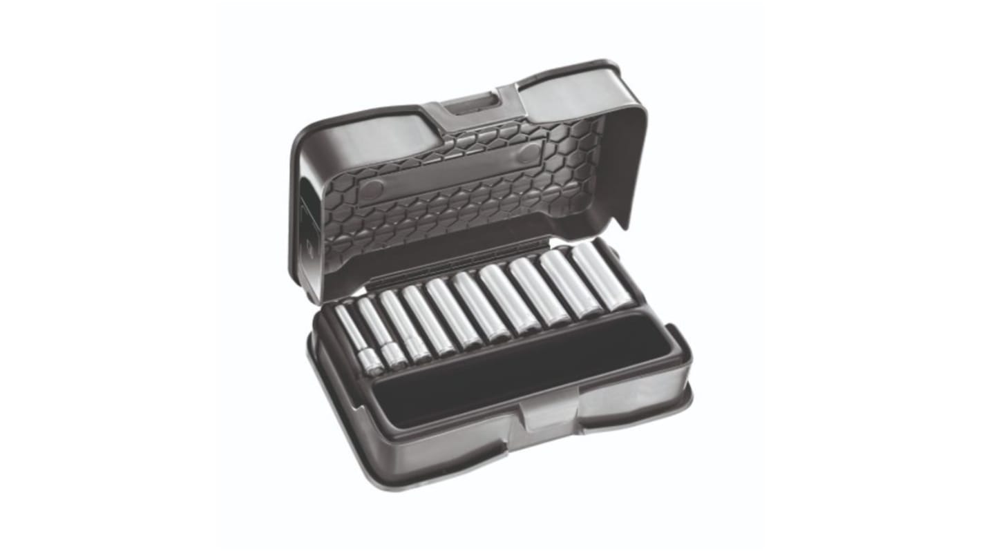 Set di bussole Usag 235 1/4 EL/C10 da 10 pezzi, guida quadrata da 1/4