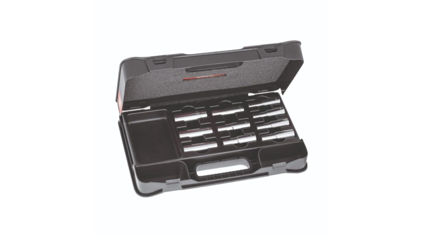 Set di bussole Usag 235 1/2 LN/C10 da 10 pezzi, guida quadrata da 1/2