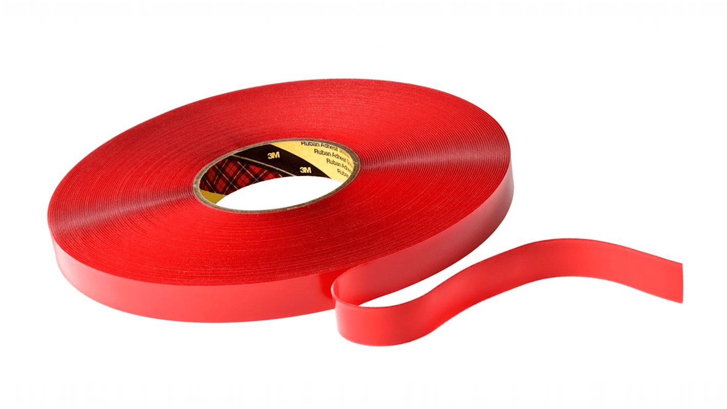 3M Adhesive Foam Tape, 12.0mm x 33.0m, 1.0mm Thick