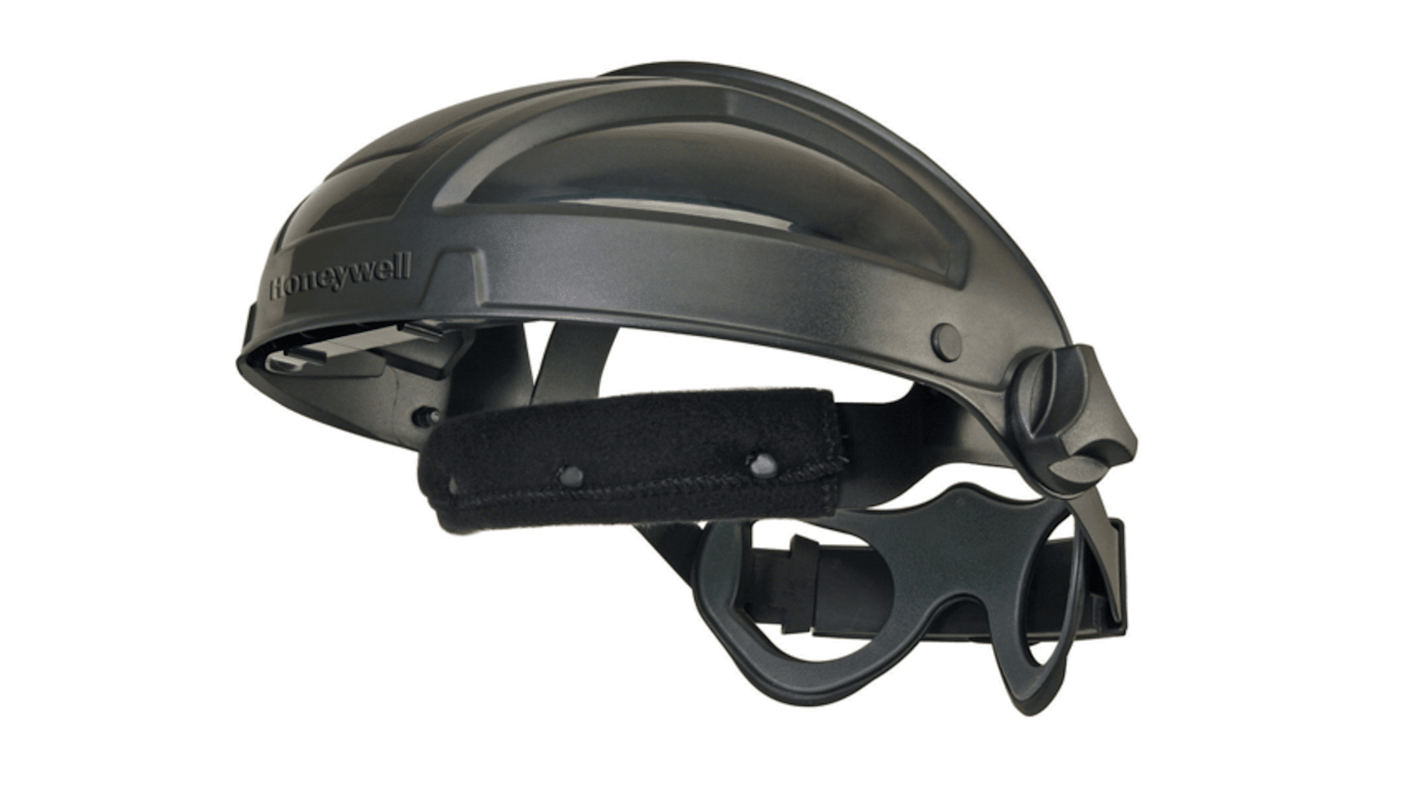 Honeywell Safety Clear Face Shield Headgear with Head Guard , Resistant To Chemical Splashes, Flying Particles