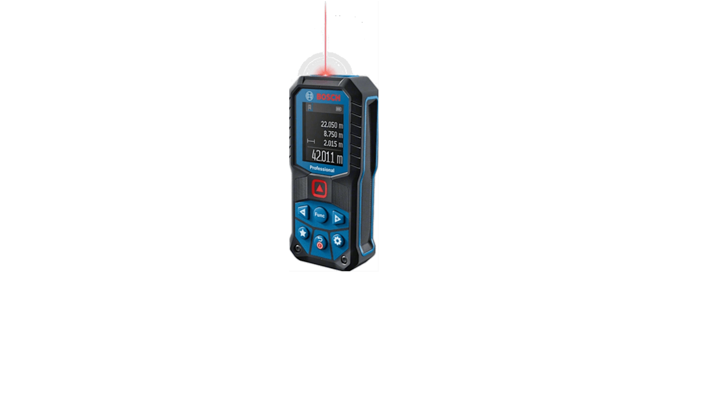 Distanziometro laser Bosch, 0,05 → 50m, precisione 1,5 mm, Classe 2