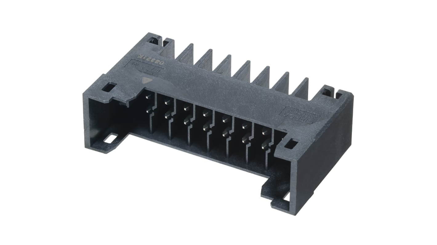 Omron, 3.5mm Pitch, 16 Way, Pluggable Terminal Block, Header, PCB Mount, XW4M-16D2-H1DS