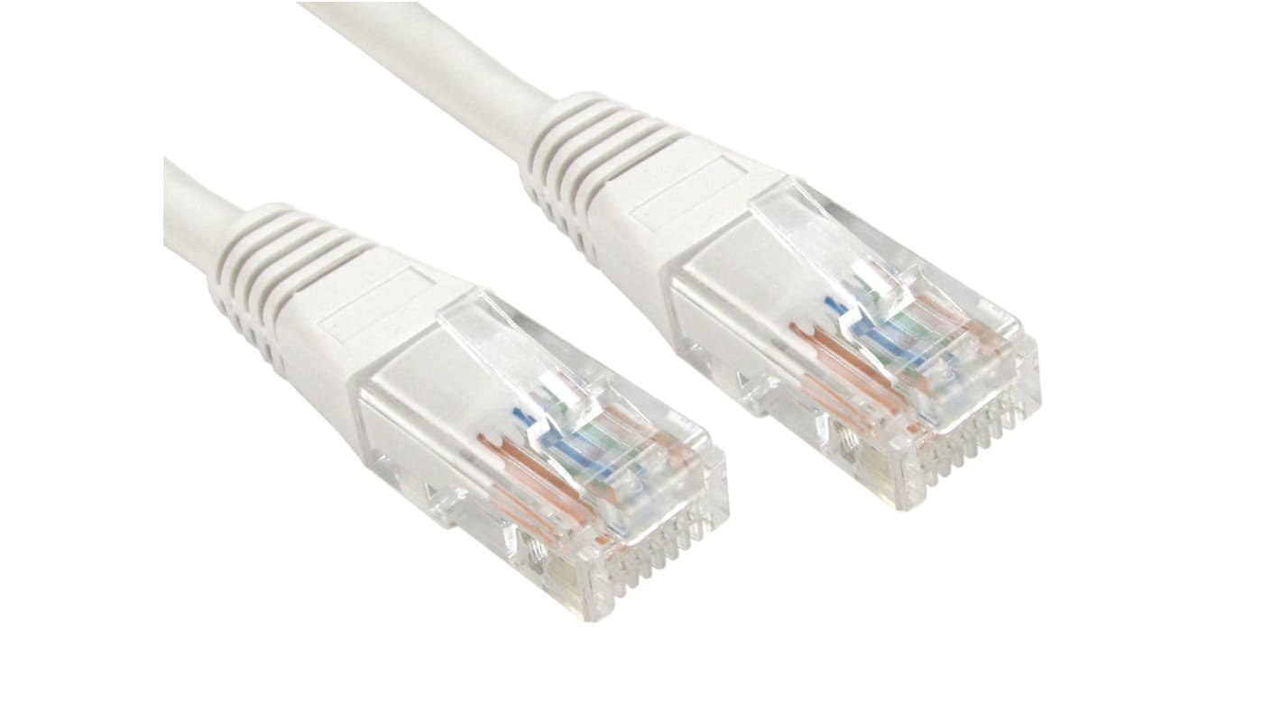 Cable Ethernet Cat6 U/UTP RS PRO de color Blanco, long. 3m, funda de PVC