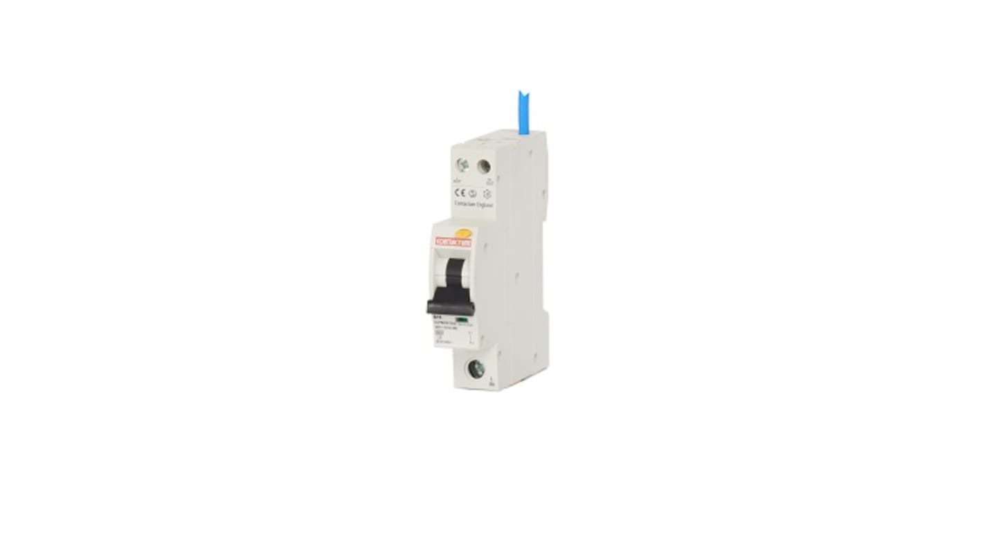 Interruptor automático y diferencial 1P, 16A, Sensibilidad 30mA, Curva Tipo B, CCPBR
