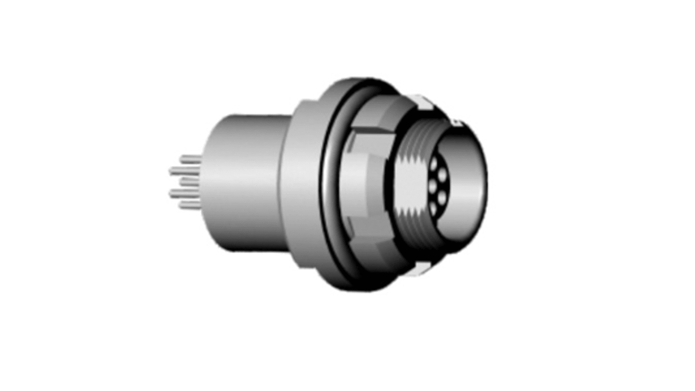RS PRO Circular Connector, 4 Contacts, Panel Mount, M14 Connector, Socket, Female, IP68
