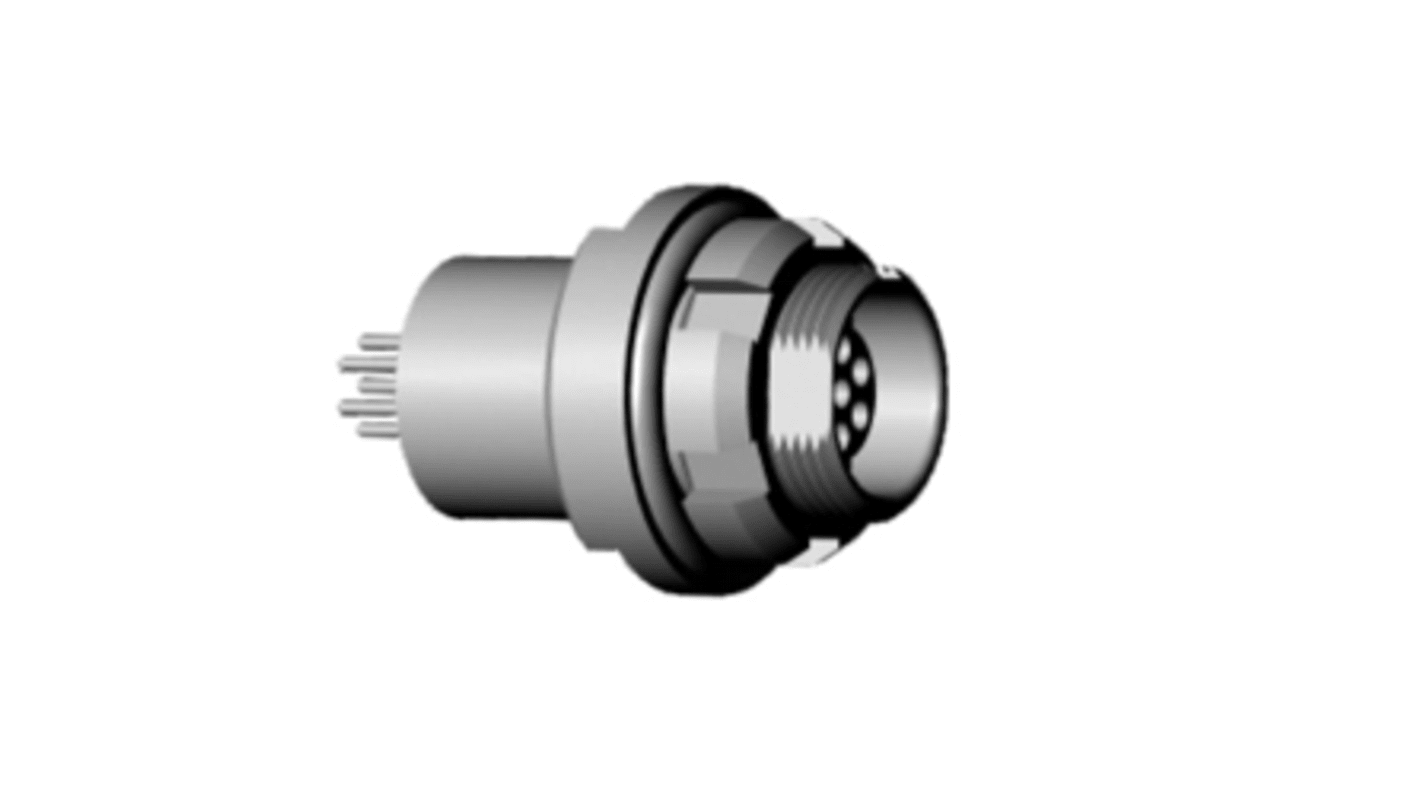 RS PRO Circular Connector, 8 Contacts, Panel Mount, 12mm Connector, Socket, Female, IP50