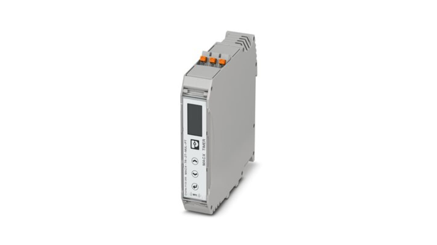 Phoenix Contact DIN Rail Mount Timer Relay, 24 → 240V ac/dc, 2-Contact, 0.01 → 59999min, DPDT