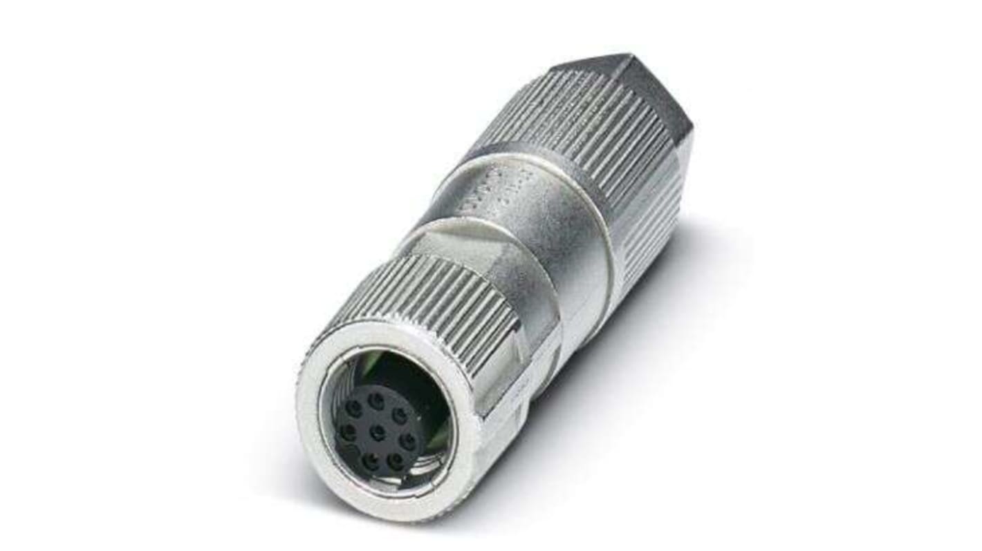 Phoenix Contact Circular Connector, 8 Contacts, Screw Mount, M12 Connector, Socket, IP65, IP67, SACC Series