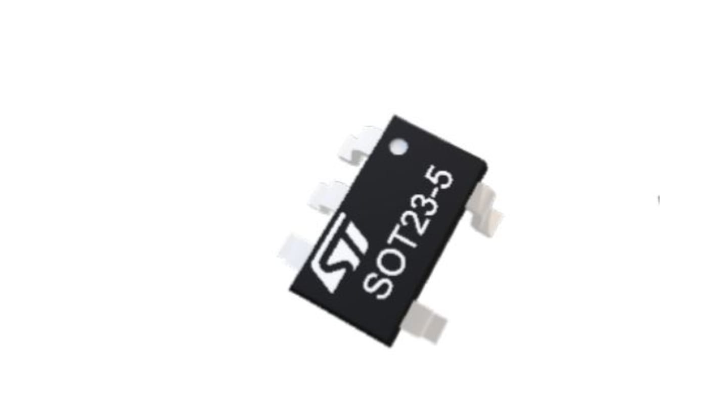 TSV7721ILT STMicroelectronics, Operational Amplifier, Op Amp, RRO, 22MHz, 1.8 to 5.5 V, 5-Pin SOT23 -5