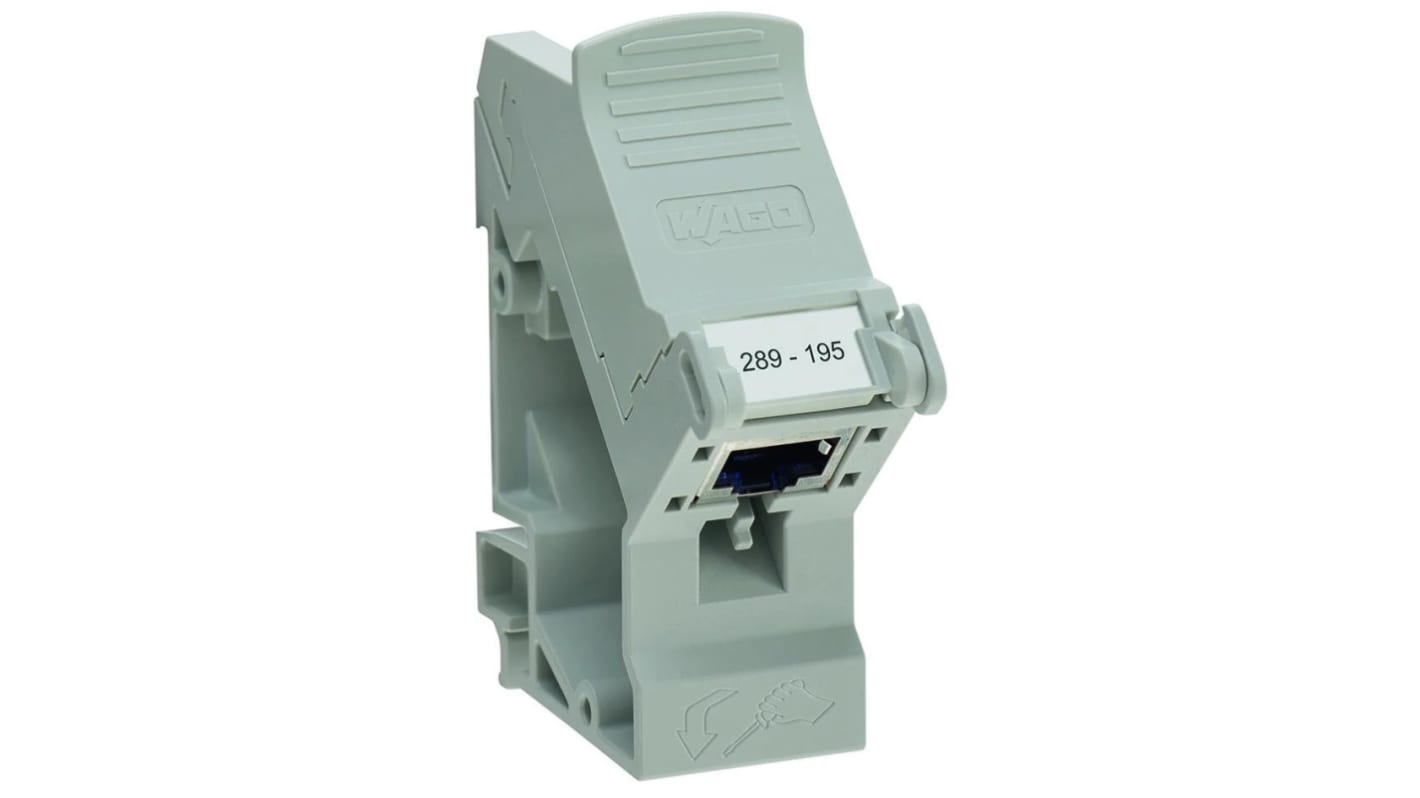 WAGO インターフェイスモジュール, 8 極, メス RJ45 タイプ, 289-195
