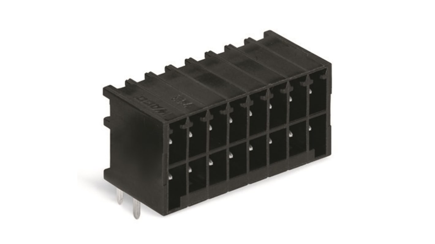 WAGO, 3.5mm Pitch, 713, 8 Way, Pluggable Terminal Block, Header, 713-1424