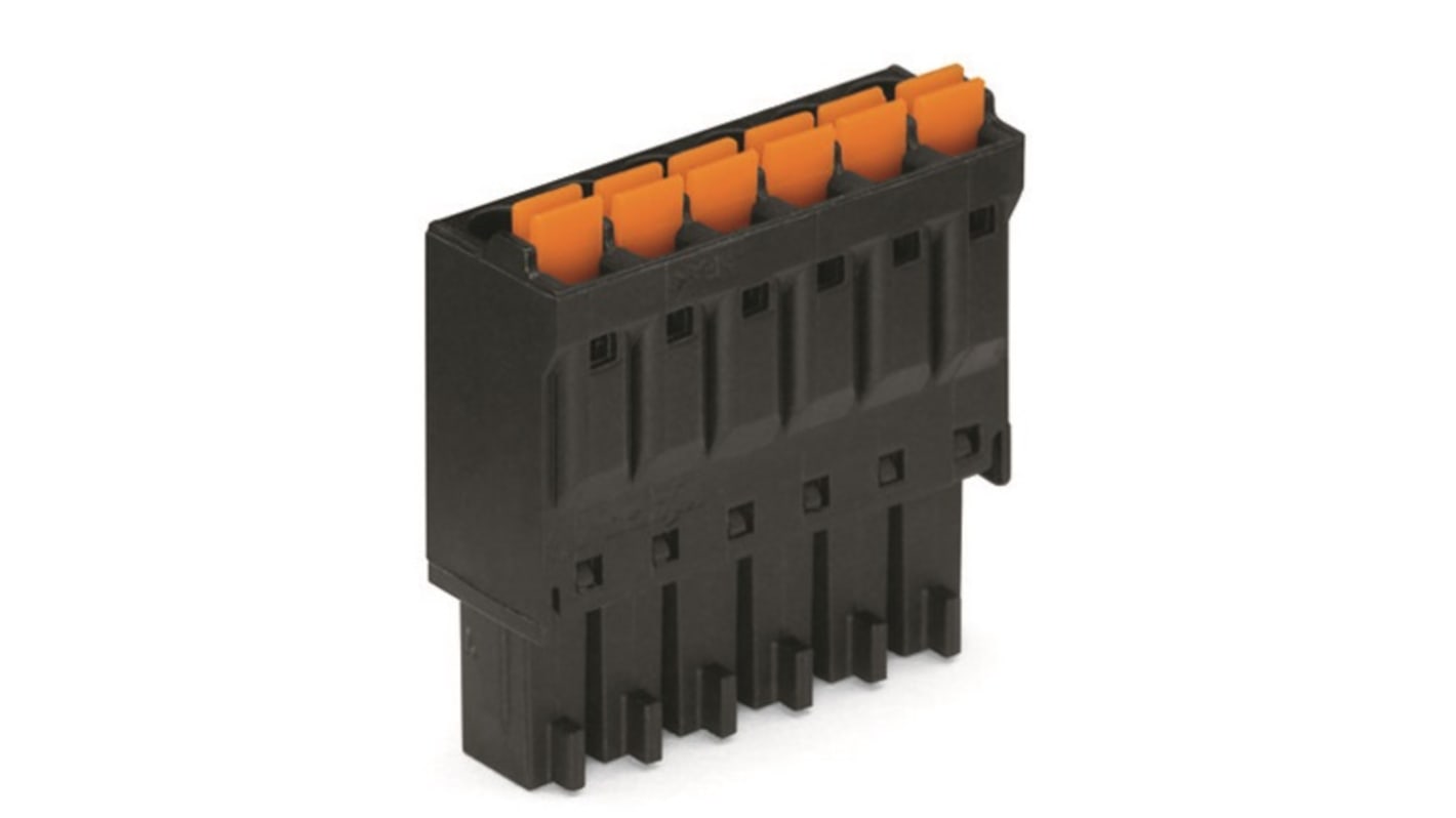 WAGO, 3.5mm Pitch, 3 Way, Pluggable Terminal Block, Plug, 714-103