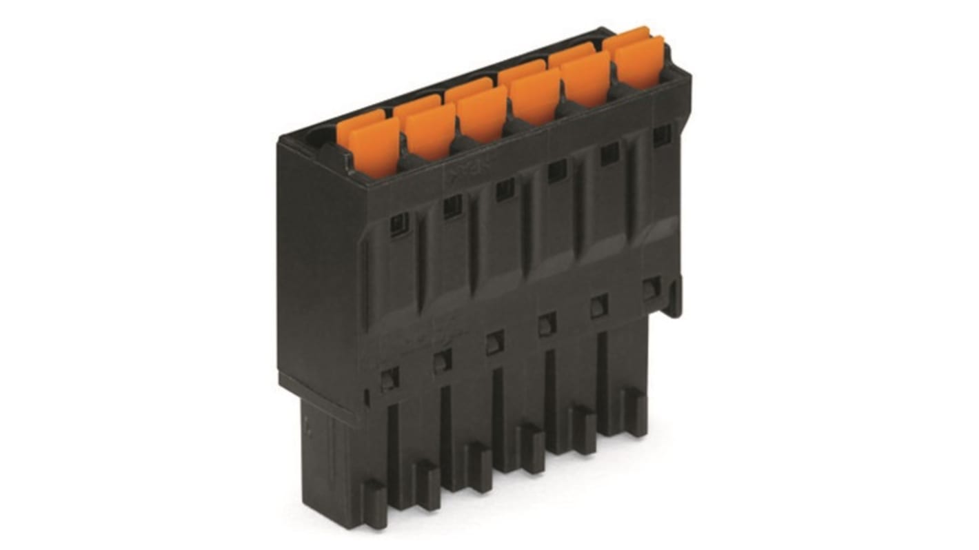 Wago 3.5mm Pitch 10 Way Pluggable Terminal Block, Plug