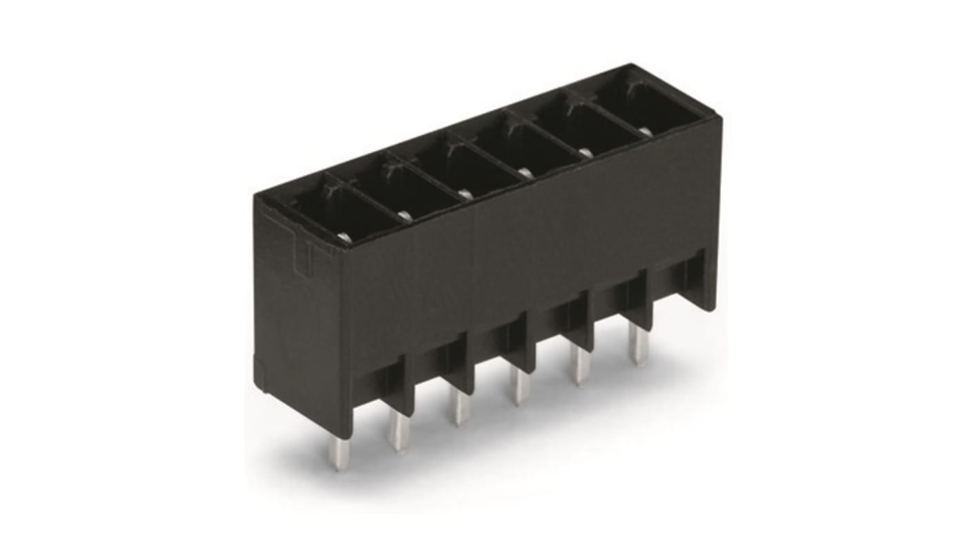 WAGO 3.5mm Pitch 4 Way Pluggable Terminal Block, Header