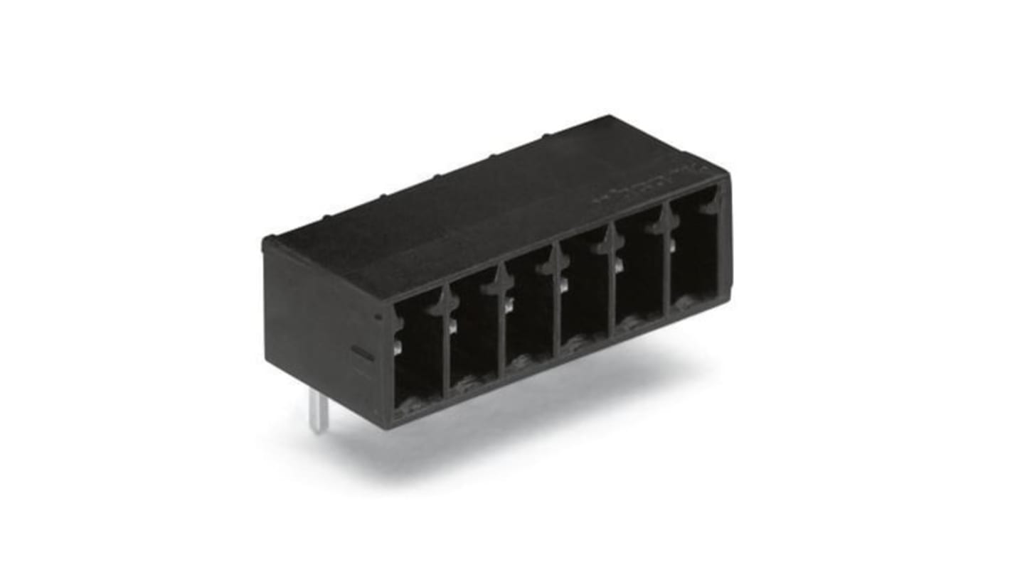 WAGO 3.5mm Pitch 5 Way Pluggable Terminal Block, Header