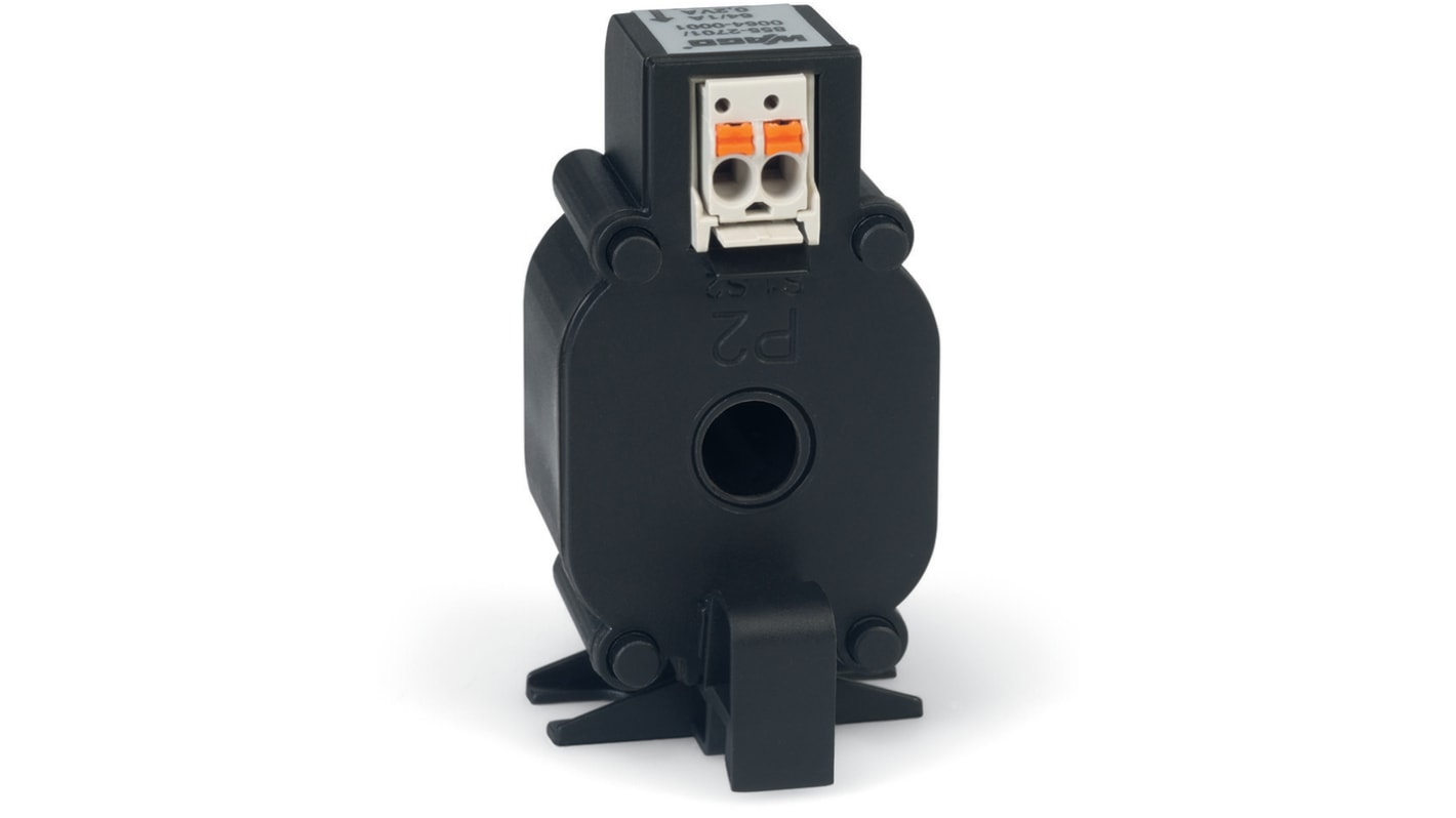 WAGO 855 Series DIN Rail Mounted Current Transformer, 35A Input, 1 A Output, 7.5mm Bore, 720 V