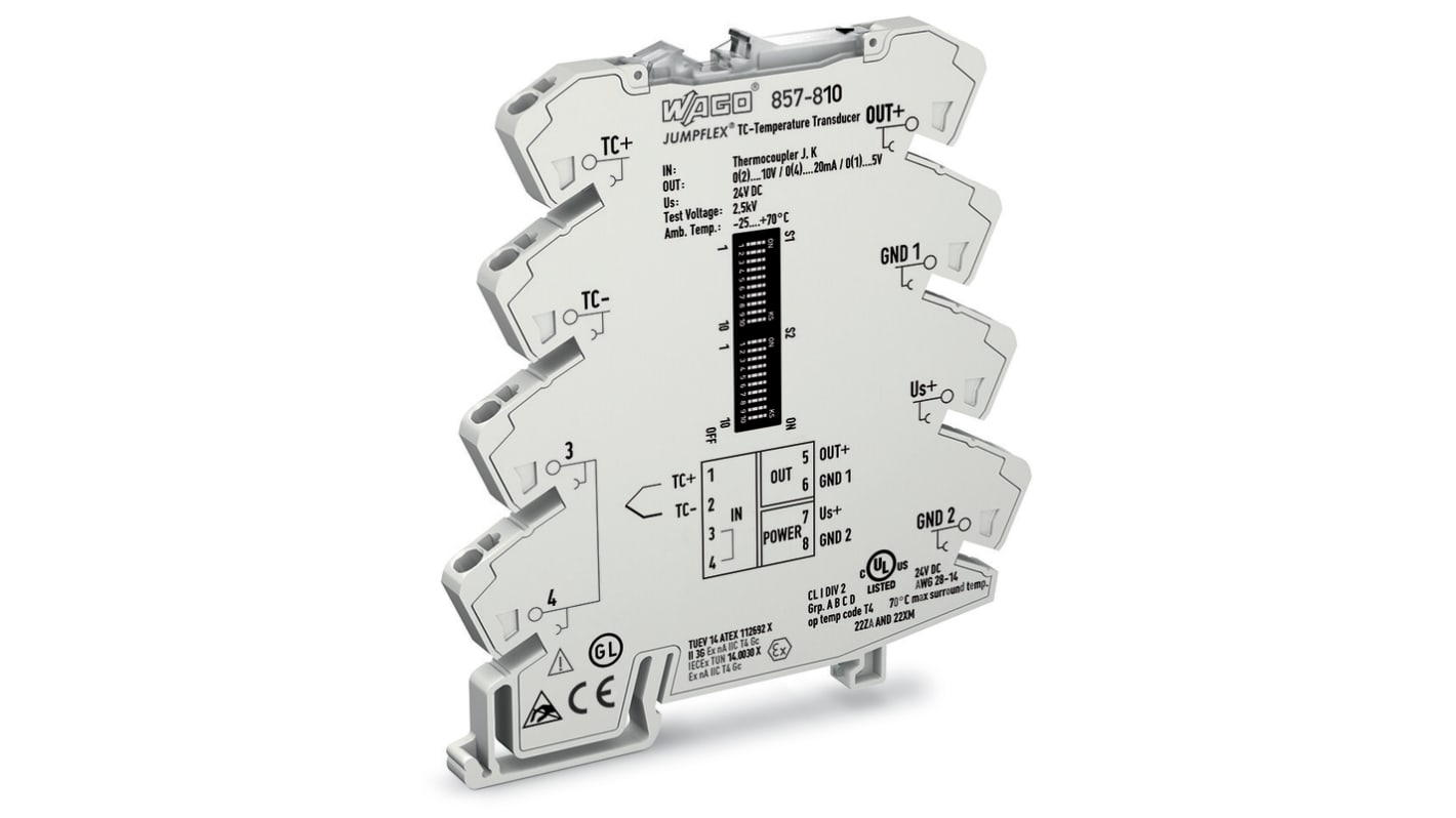 Temperature signal conditioner for therm