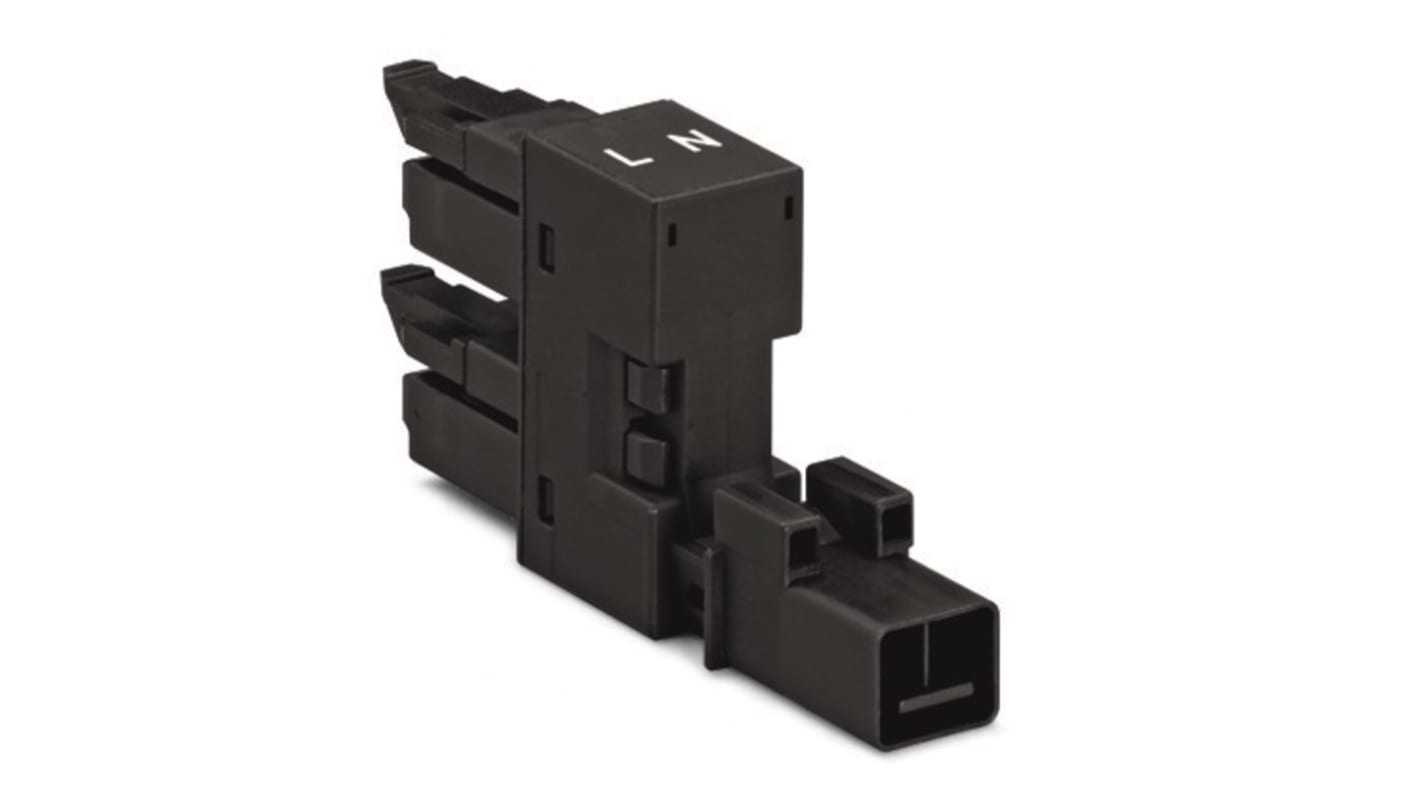 WAGO 890 Series, 2-Pole, Female, 1(Input), 2(outputs)-Way