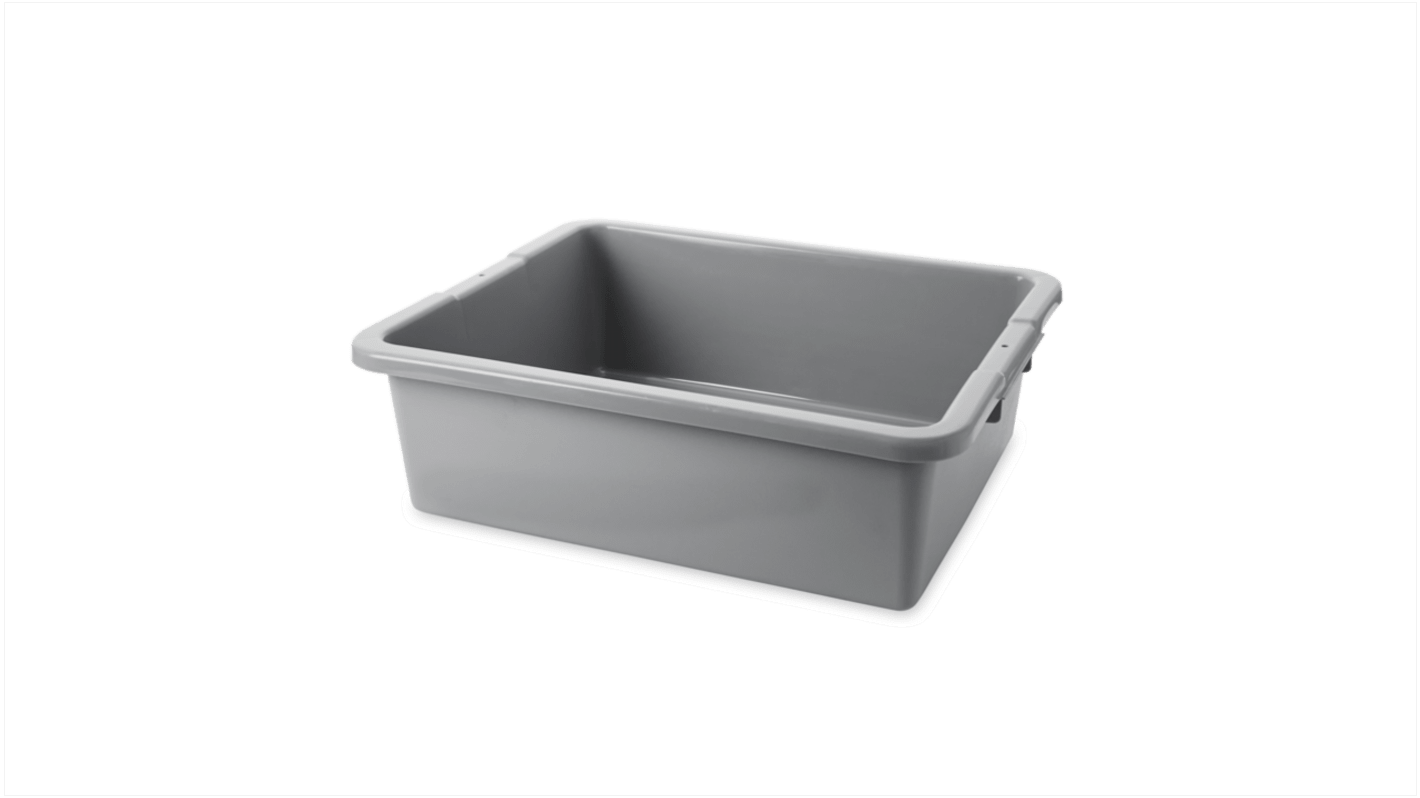 Boite de rangement Gris Double rabat 28.9L, 17.78cm x 43.51cm x 54.61cm