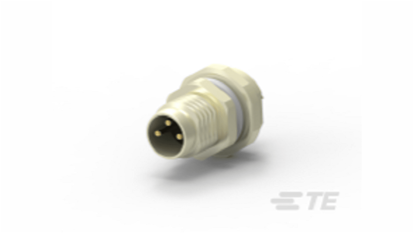 TE Connectivity M8 Rundsteckverbinder Stecker 3-polig