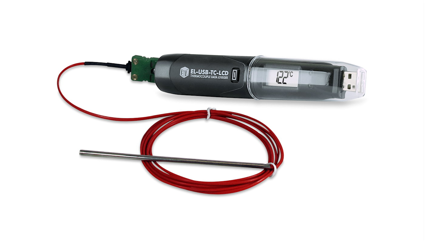 Lascar EL-USB-ULT-LCD Temperature Data Logger, USB, 1 Input Channel(s)