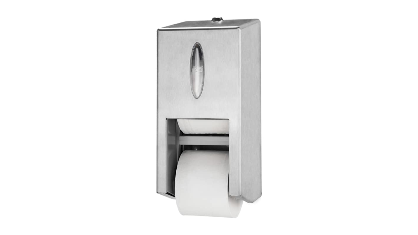 Tork Steel Metal Toilet Roll Dispenser, 143mm x 325mm x 149mm