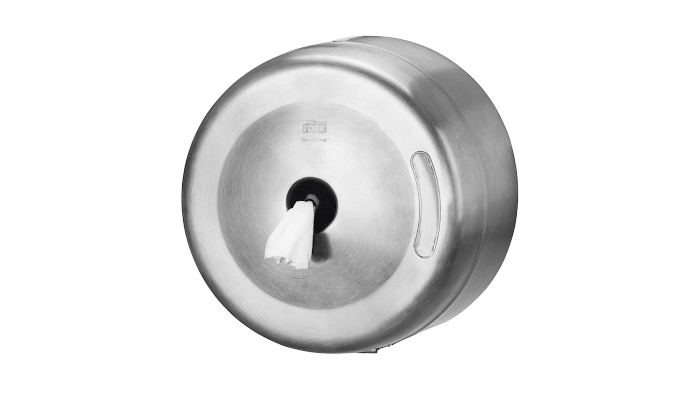 Tork Steel Metal Toilet Roll Dispenser, 170mm x 270mm x 270mm