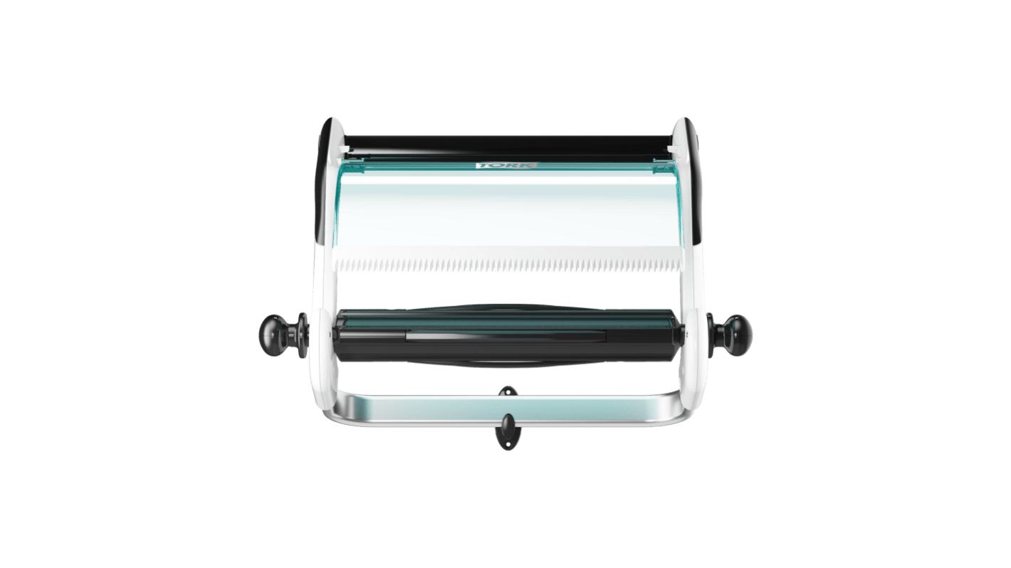 Dispenser salviette Tork, da parete in Metallo, Plastica, Colore bianco, 274mm x 463mm x 646mm