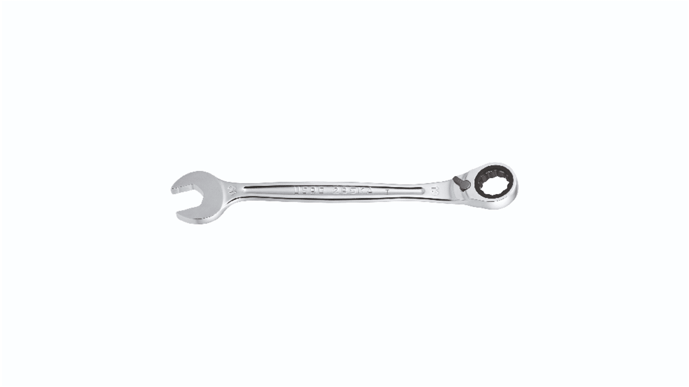 Chiave combinata a cricchetto Usag 285 KA 285 KA, lungh. 356 mm, bocca poligonale 27